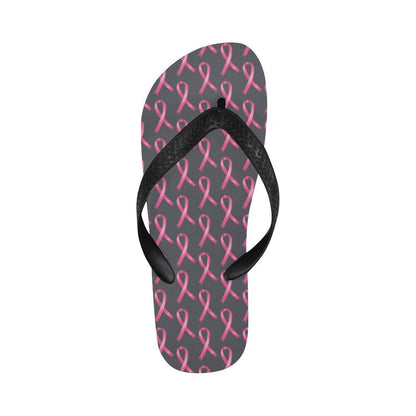 Breast Cancer Awareness Pattern Flip Flops-JTAMIGO.COM