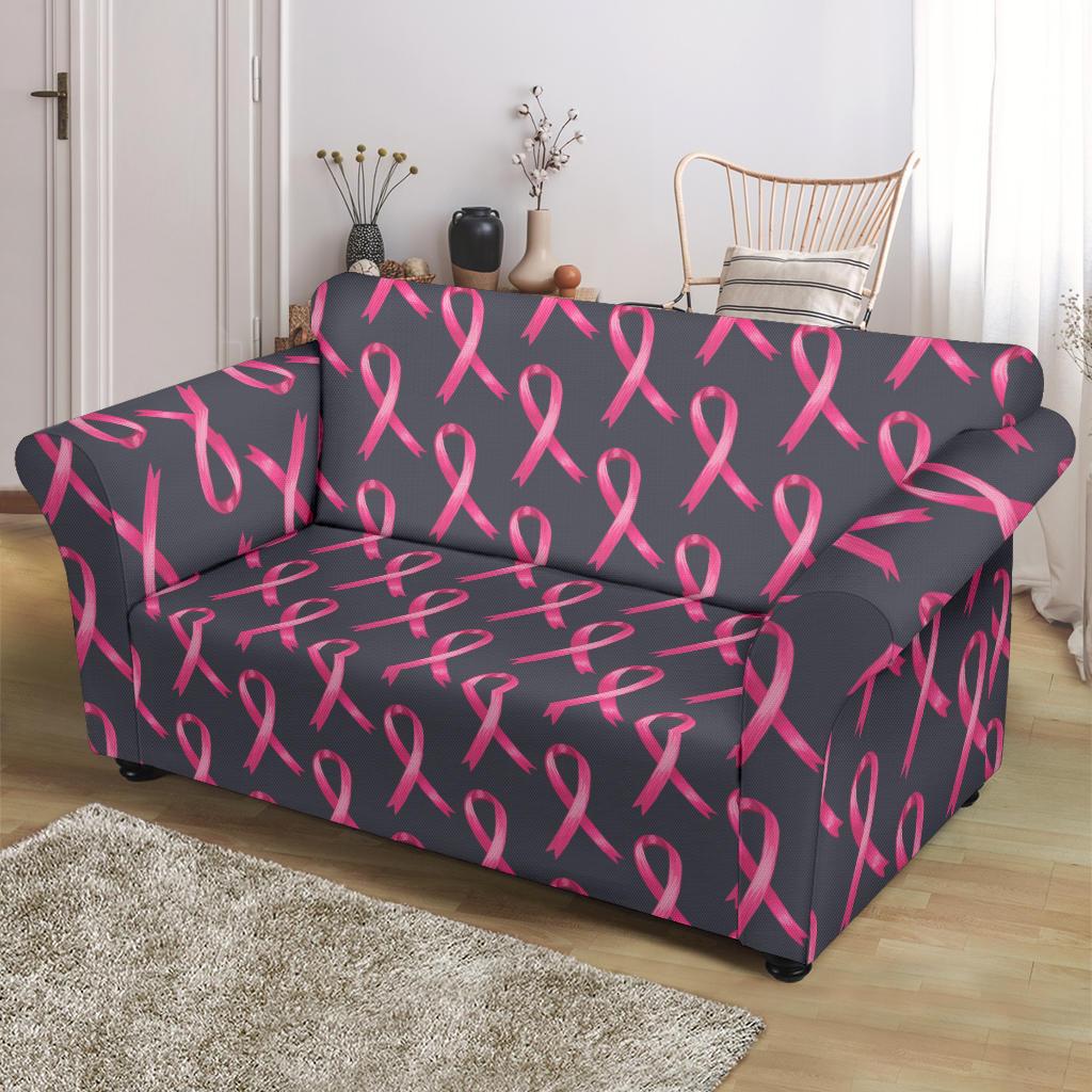 Breast Cancer Awareness Pattern Loveseat Slipcover-JTAMIGO.COM
