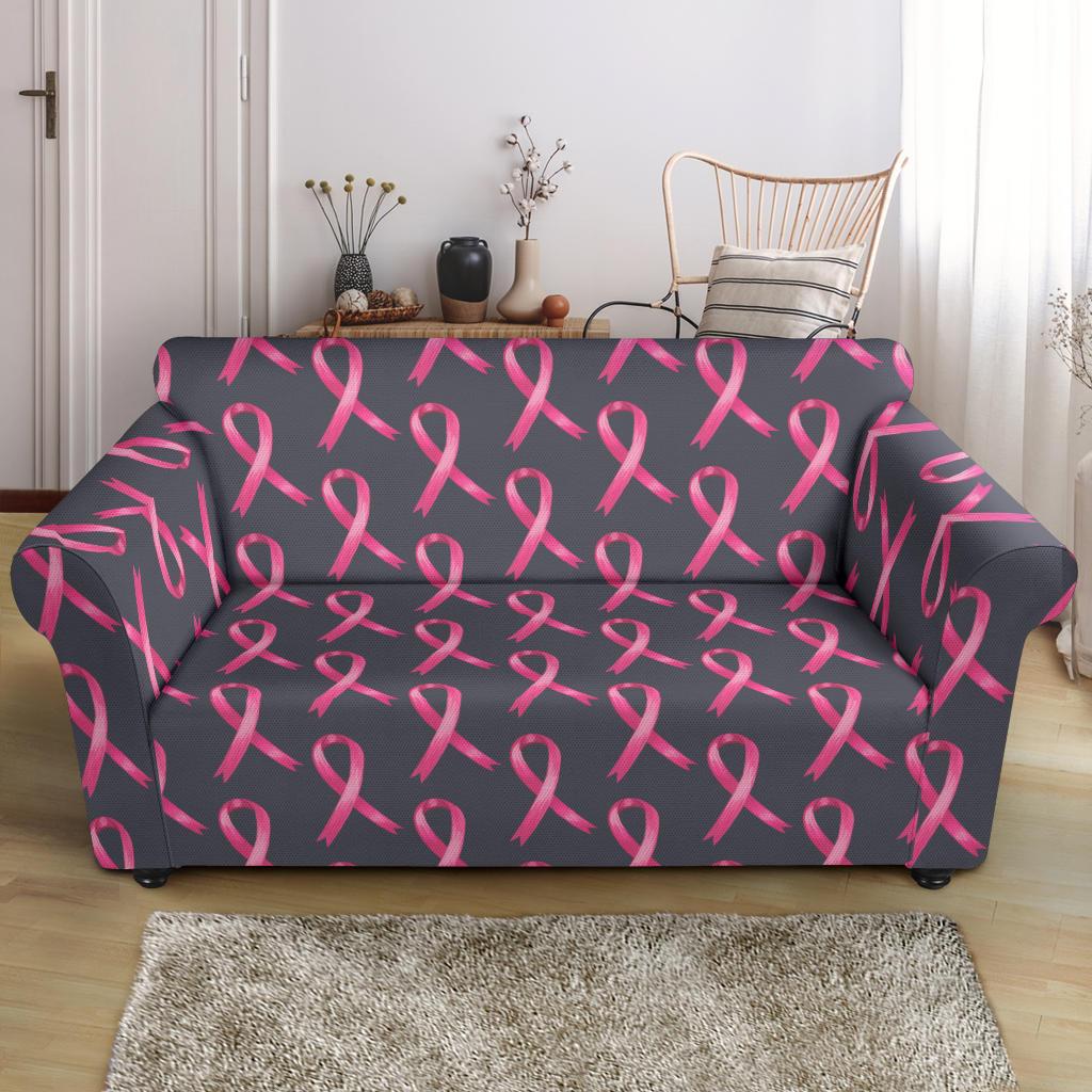 Breast Cancer Awareness Pattern Loveseat Slipcover-JTAMIGO.COM