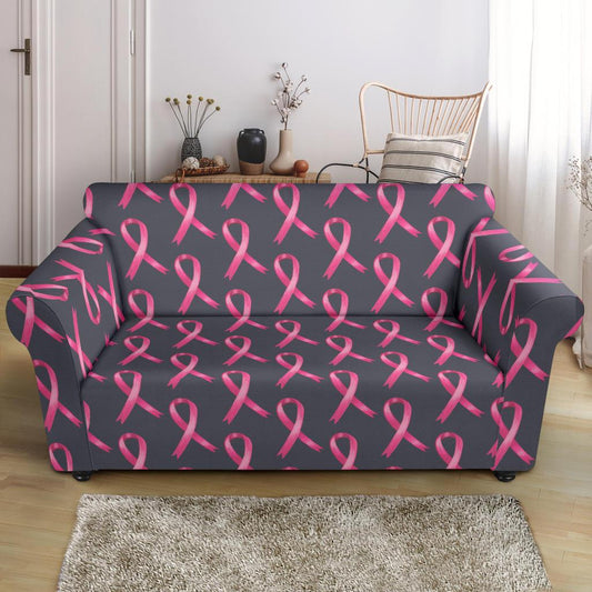 Breast Cancer Awareness Pattern Loveseat Slipcover-JTAMIGO.COM