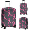 Breast Cancer Awareness Pattern Luggage Cover Protector