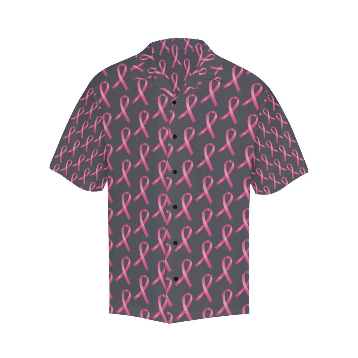Breast Cancer Awareness Pattern Men Aloha Hawaiian Shirt