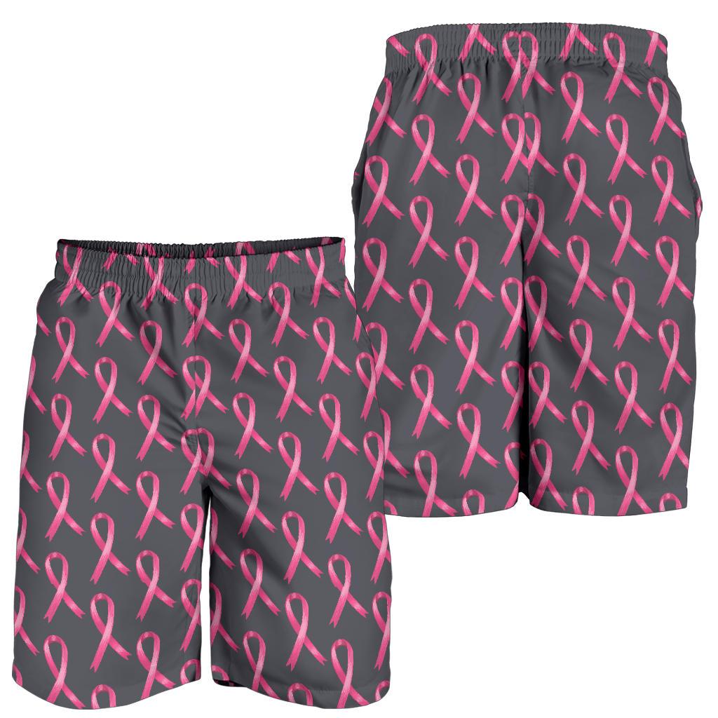 Breast Cancer Awareness Pattern Mens Shorts-JTAMIGO.COM