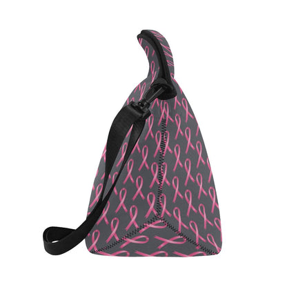 Breast Cancer Awareness Pattern Neoprene Lunch Bag (Model 1669)(Large)-JTAMIGO.COM