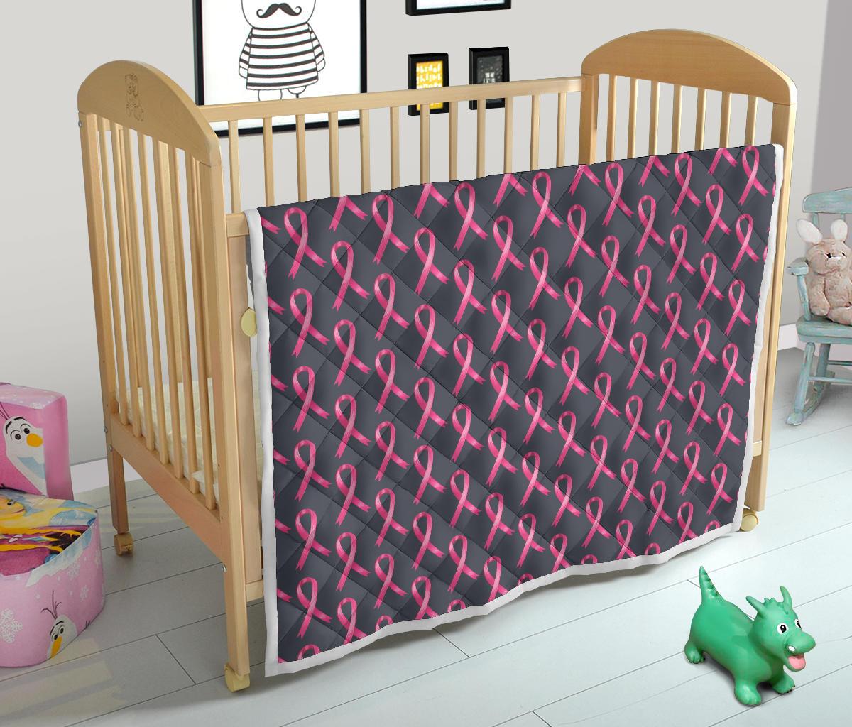 Breast Cancer Awareness Pattern Premium Quilt-JTAMIGO.COM