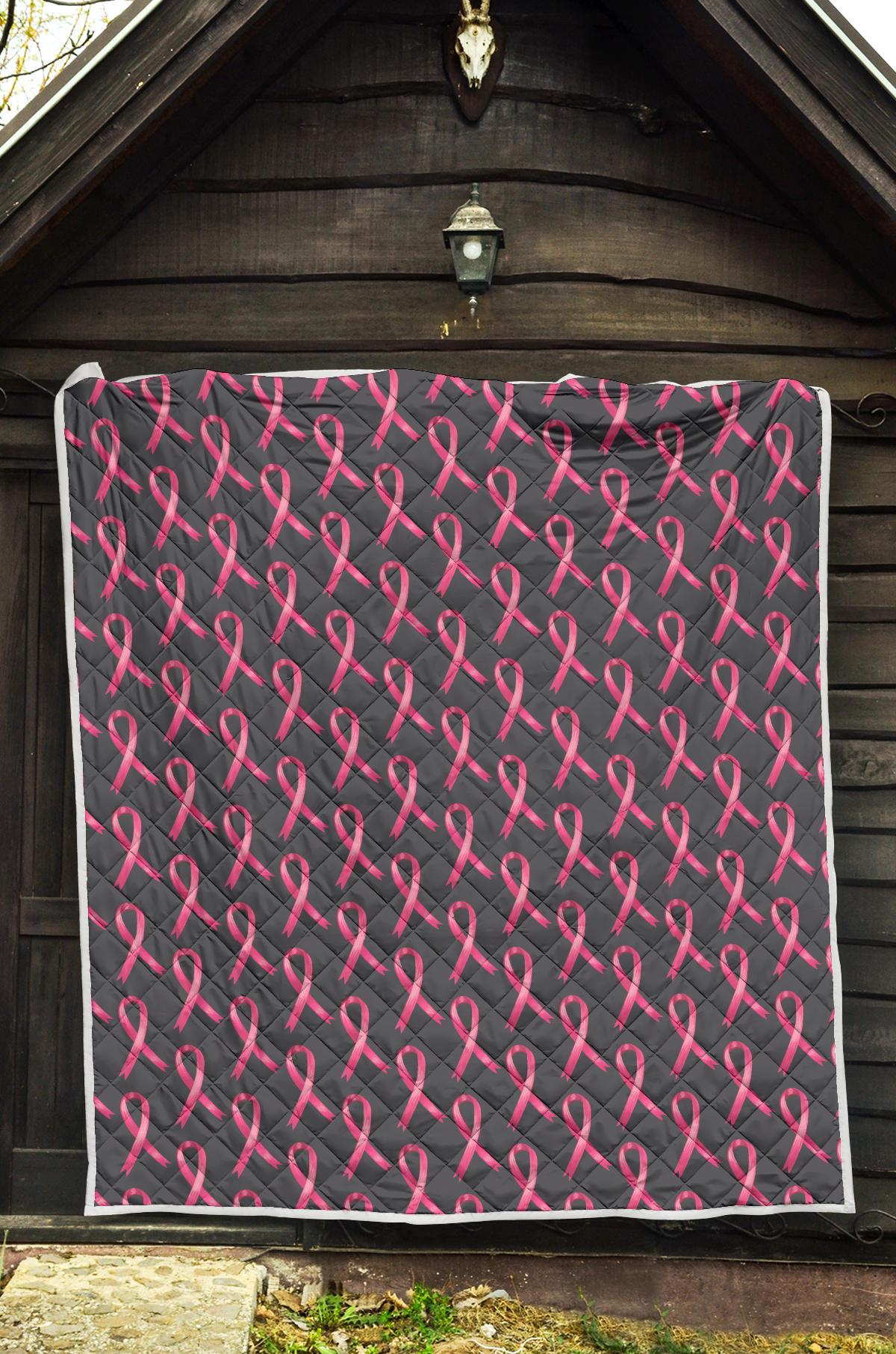 Breast Cancer Awareness Pattern Premium Quilt-JTAMIGO.COM