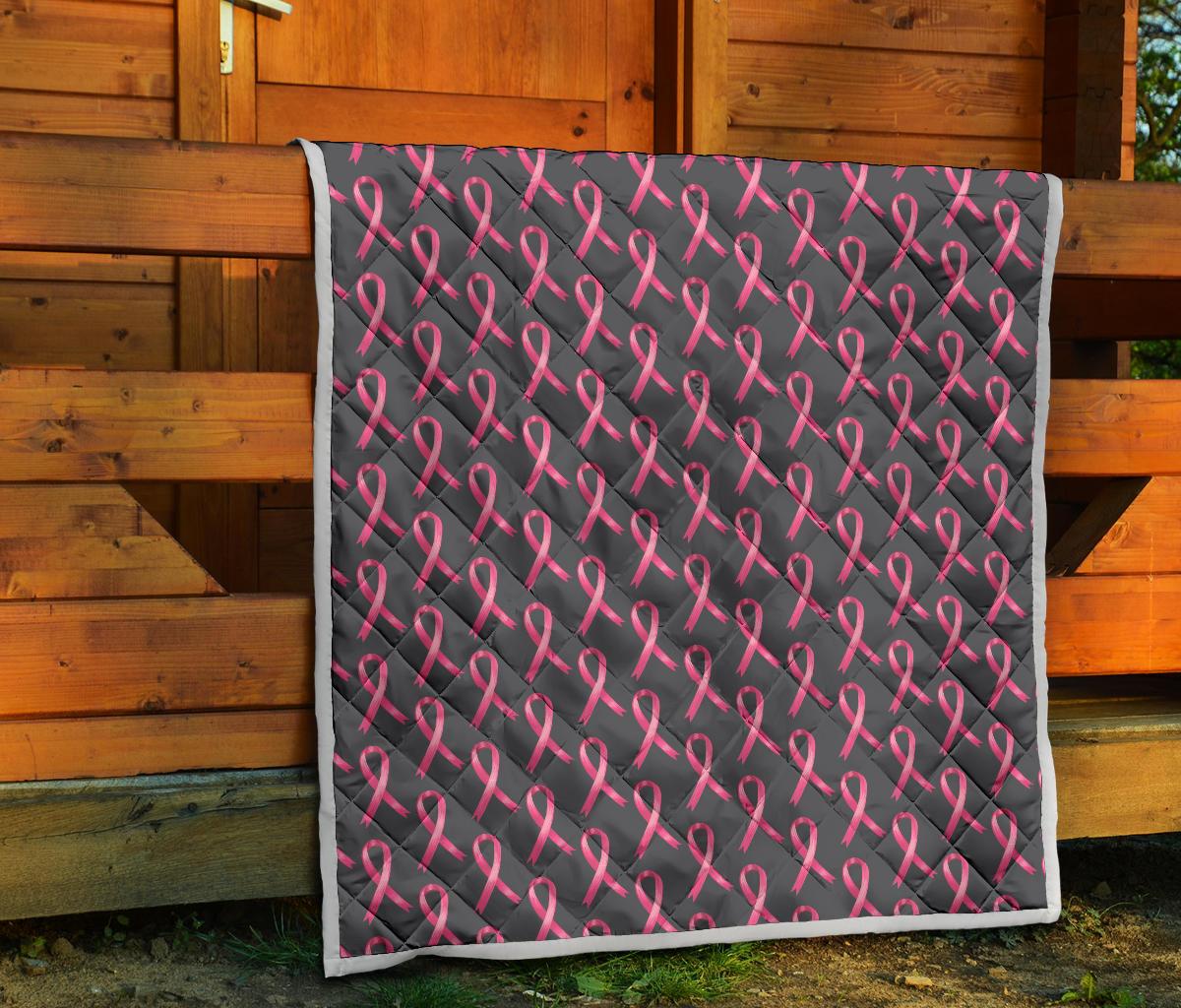 Breast Cancer Awareness Pattern Premium Quilt-JTAMIGO.COM