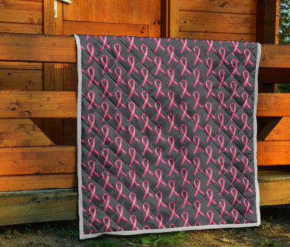 Breast Cancer Awareness Pattern Premium Quilt-JTAMIGO.COM