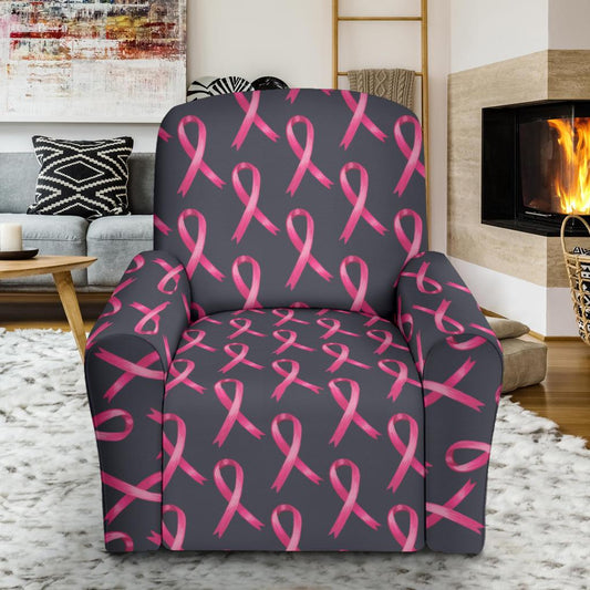 Breast Cancer Awareness Pattern Single Sofa Slipcover -JTAMIGO.COM