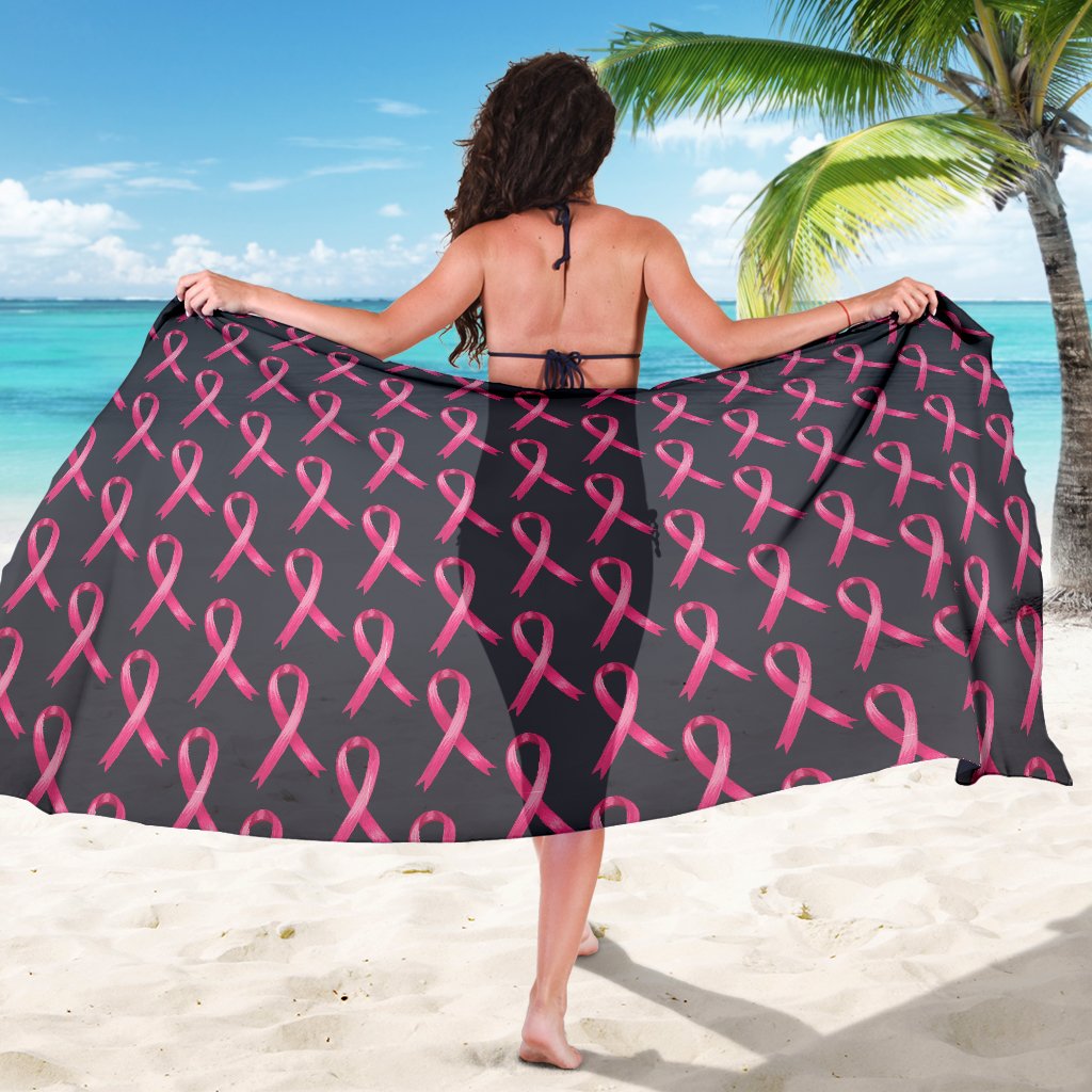 Breast Cancer Awareness Pattern Sarong Pareo Wrap