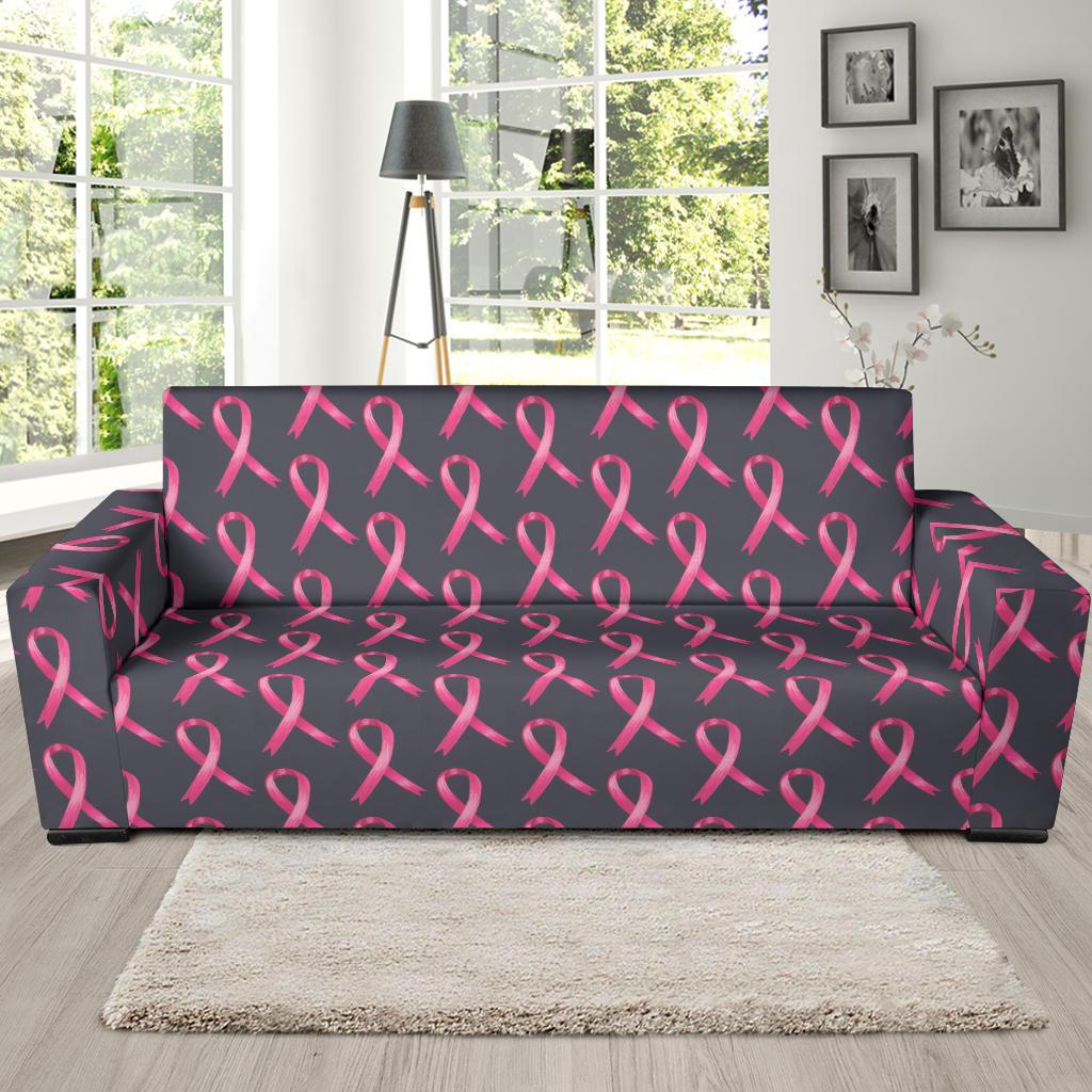 Breast Cancer Awareness Pattern Sofa Slipcover-JTAMIGO.COM