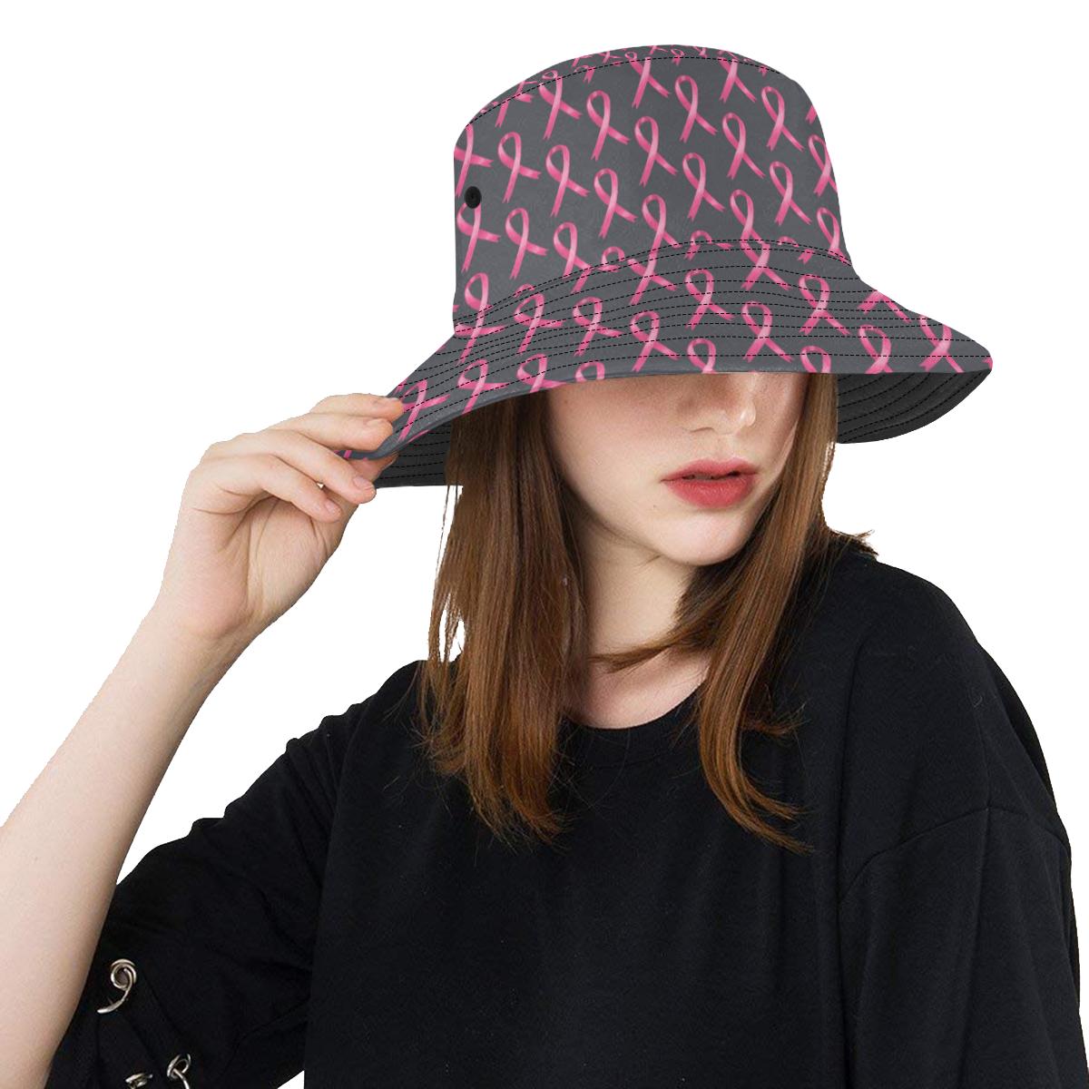 Breast Cancer Awareness Pattern Unisex Bucket Hat