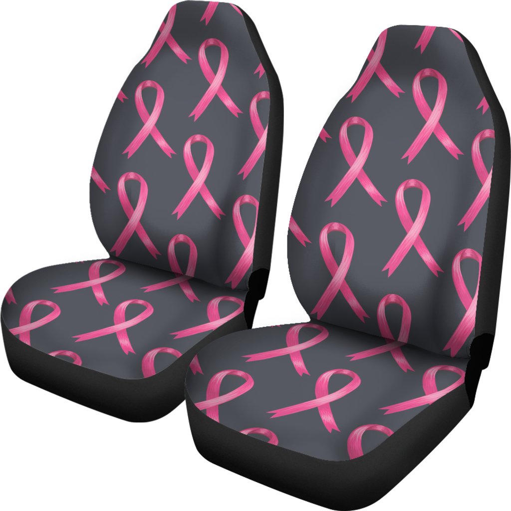 Breast Cancer Awareness Pattern Universal Fit Car Seat Covers