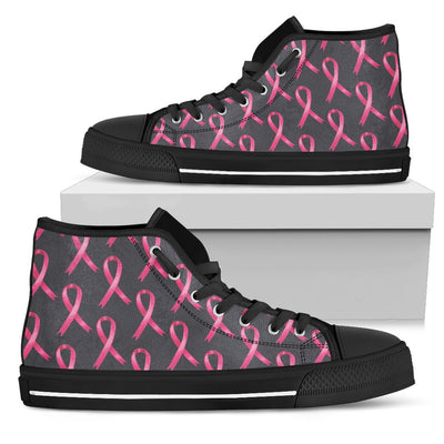 Breast Cancer Awareness Pattern Women High Top Shoes