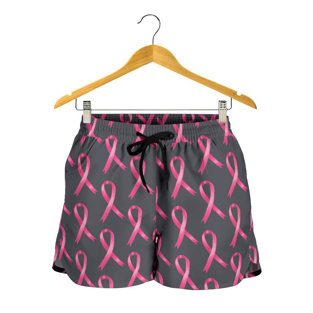 Breast Cancer Awareness Pattern Women Shorts-JTAMIGO.COM