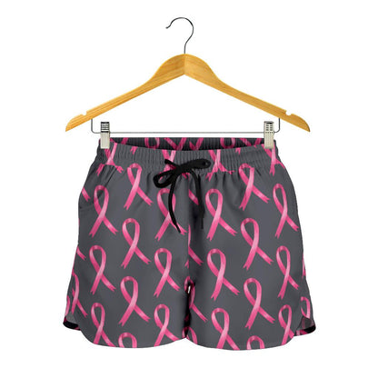 Breast Cancer Awareness Pattern Women Shorts-JTAMIGO.COM