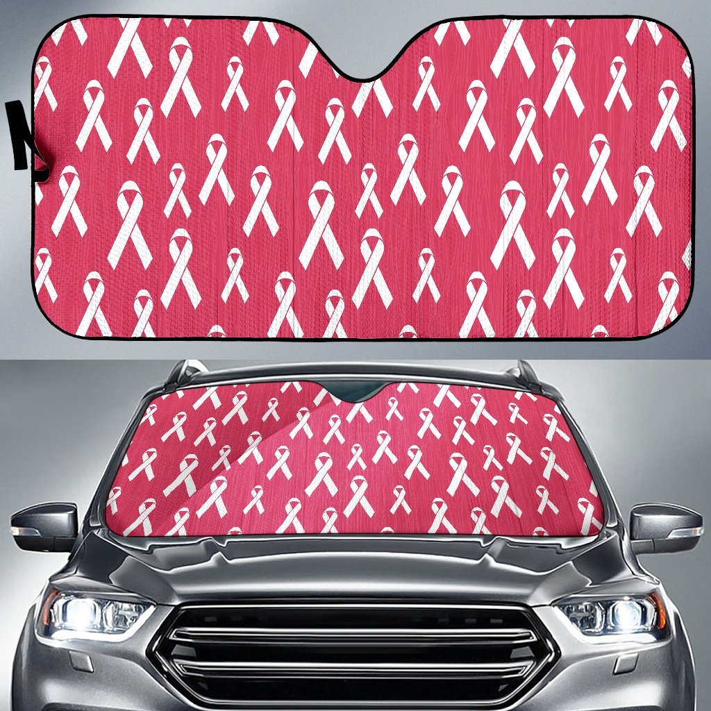 Breast Cancer Awareness Symbol Car Sun Shade For Windshield
