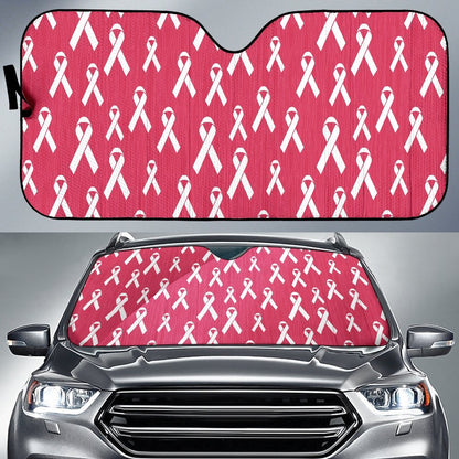 Breast Cancer Awareness Symbol Car Sun Shade For Windshield