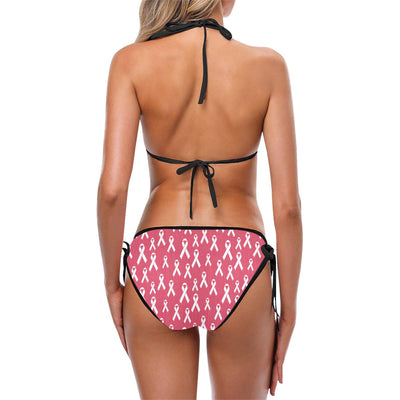 Breast Cancer Awareness Symbol Custom Bikini Swimsuit (Model S01)-JTAMIGO.COM