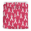 Breast Cancer Awareness Symbol Duvet Cover Bedding Set