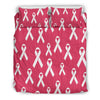 Breast Cancer Awareness Symbol Duvet Cover Bedding Set