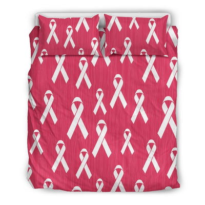 Breast Cancer Awareness Symbol Duvet Cover Bedding Set
