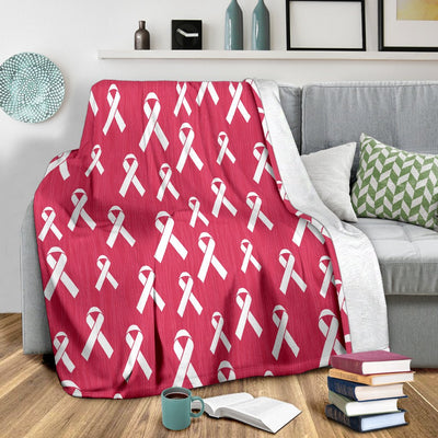 Breast Cancer Awareness Symbol Fleece Blanket