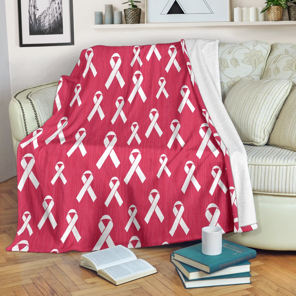 Breast Cancer Awareness Symbol Fleece Blanket