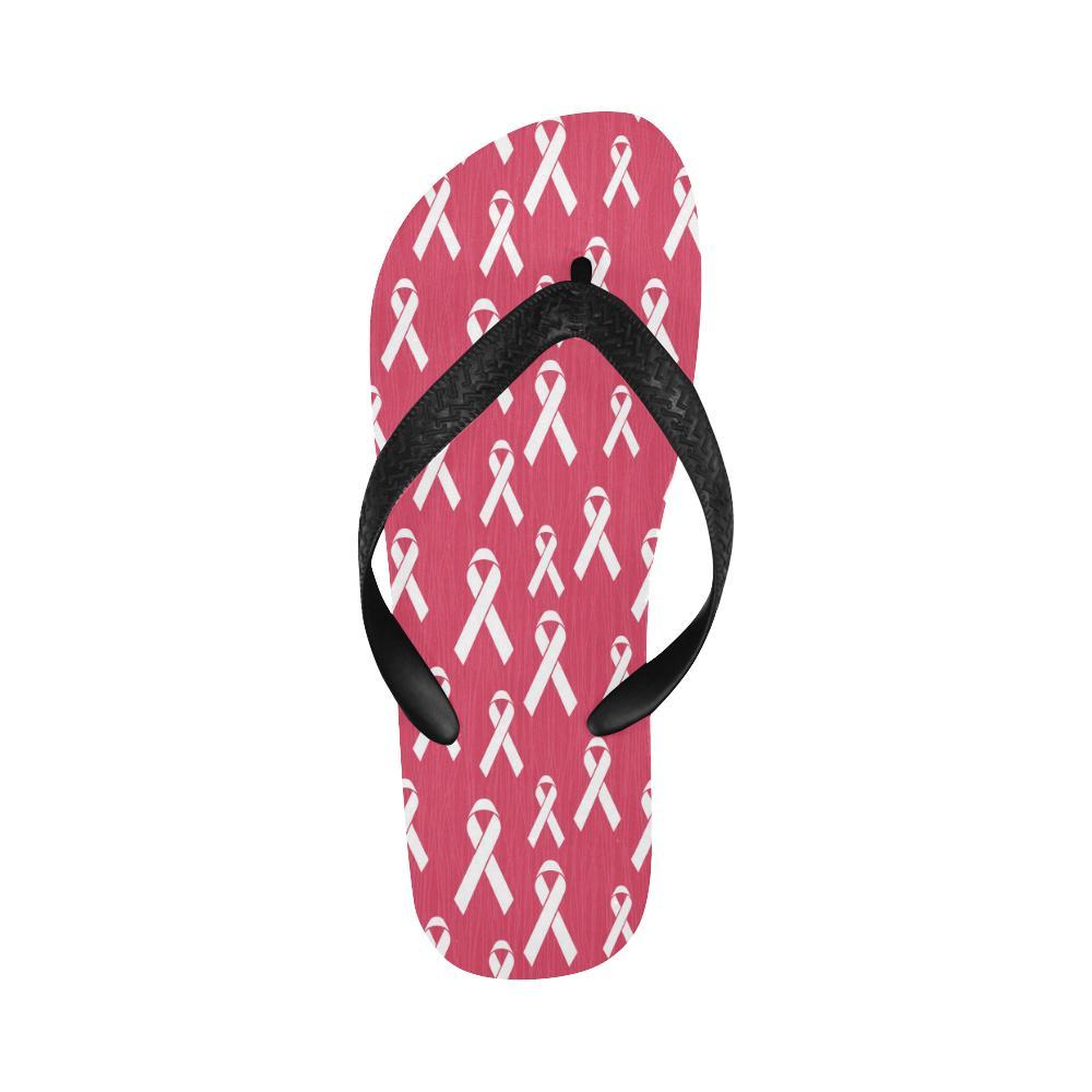 Breast Cancer Awareness Symbol Flip Flops-JTAMIGO.COM