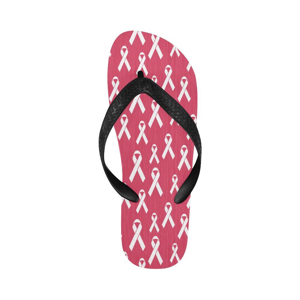Breast Cancer Awareness Symbol Flip Flops-JTAMIGO.COM