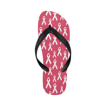 Breast Cancer Awareness Symbol Flip Flops-JTAMIGO.COM