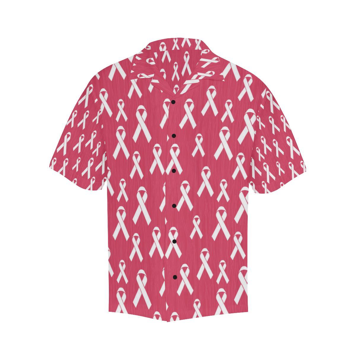 Breast Cancer Awareness Symbol Men Aloha Hawaiian Shirt