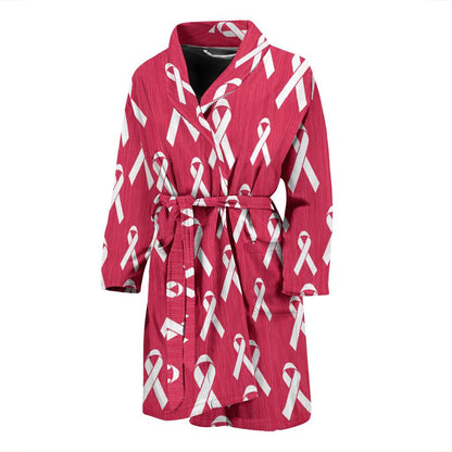 Breast Cancer Awareness Symbol Men Bath Robe-JTAMIGO.COM