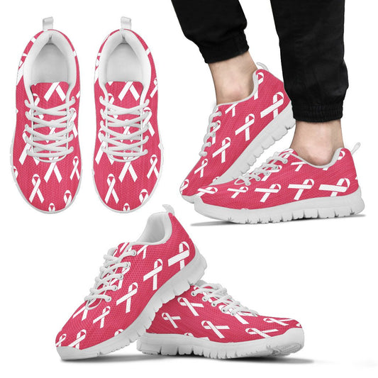 Breast Cancer Awareness Symbol Men Sneakers Shoes