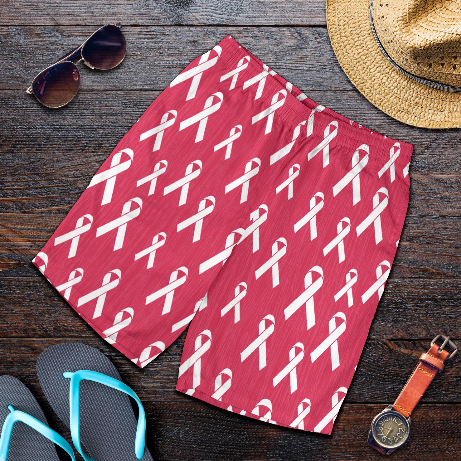Breast Cancer Awareness Symbol Mens Shorts-JTAMIGO.COM