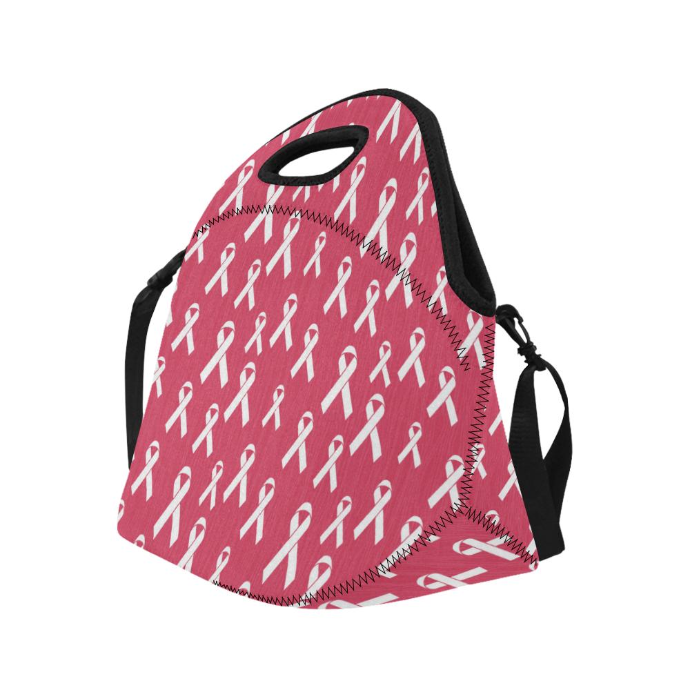 Breast Cancer Awareness Symbol Neoprene Lunch Bag (Model 1669)(Large)-JTAMIGO.COM