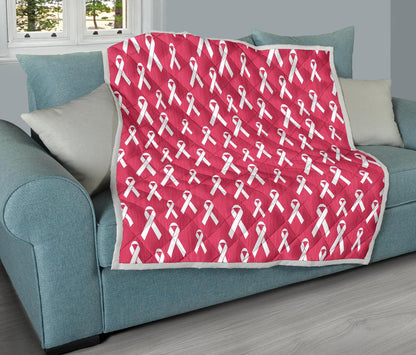 Breast Cancer Awareness Symbol Premium Quilt-JTAMIGO.COM