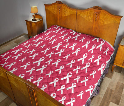 Breast Cancer Awareness Symbol Premium Quilt-JTAMIGO.COM