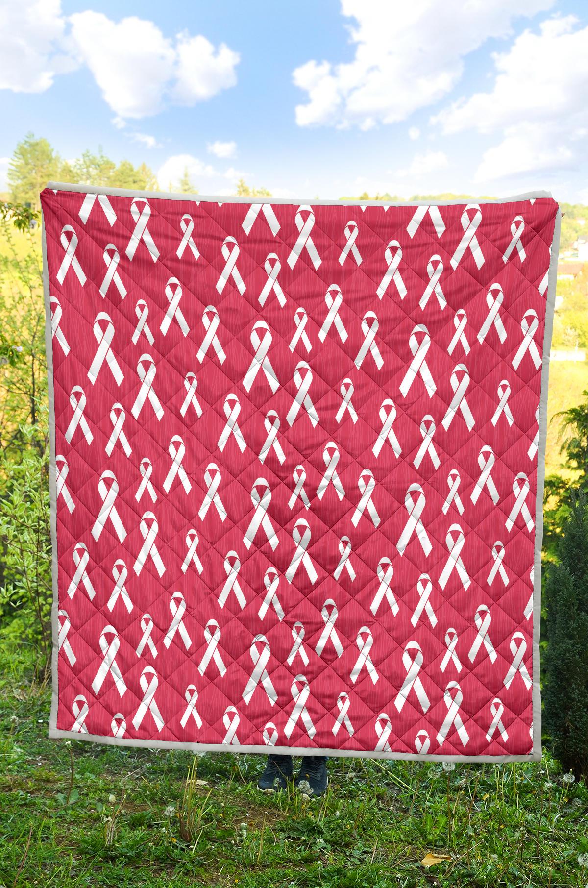 Breast Cancer Awareness Symbol Premium Quilt-JTAMIGO.COM