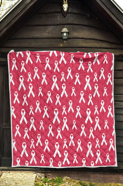 Breast Cancer Awareness Symbol Premium Quilt-JTAMIGO.COM