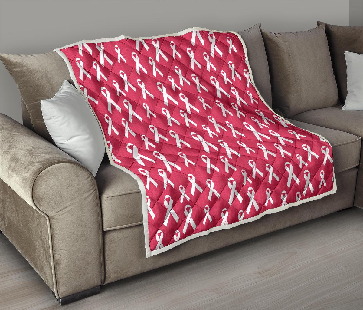Breast Cancer Awareness Symbol Premium Quilt-JTAMIGO.COM