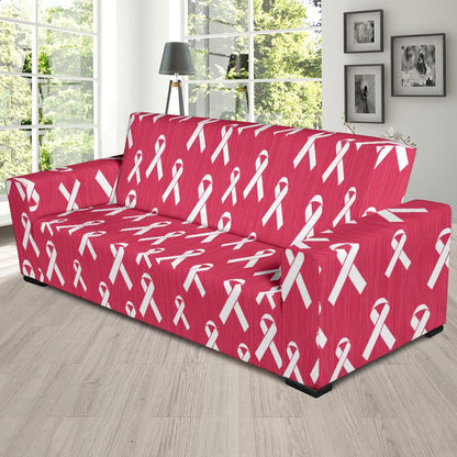 Breast Cancer Awareness Symbol Sofa Slipcover-JTAMIGO.COM