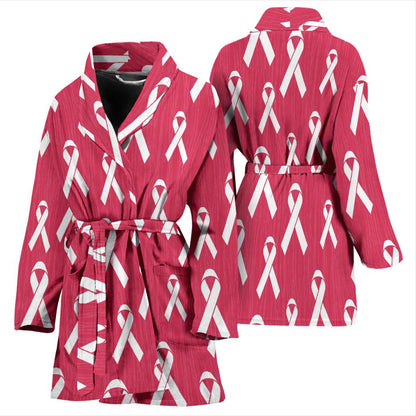 Breast Cancer Awareness Symbol Women Bath Robe-JTAMIGO.COM