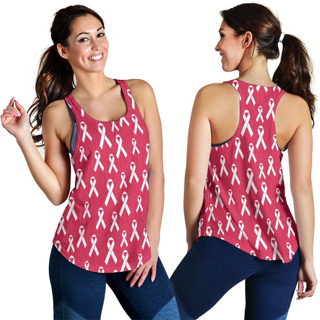 Breast Cancer Awareness Symbol Women Racerback Tank Top