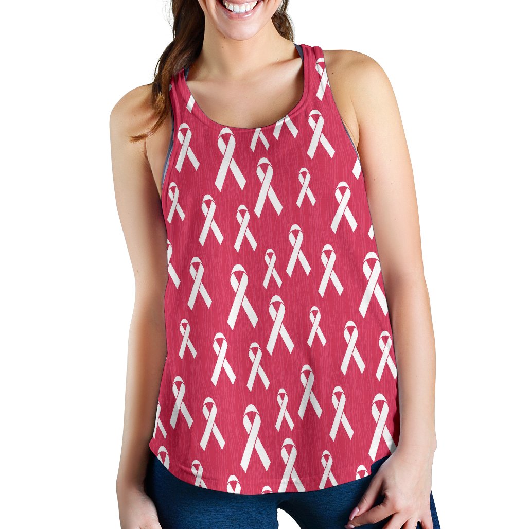 Breast Cancer Awareness Symbol Women Racerback Tank Top