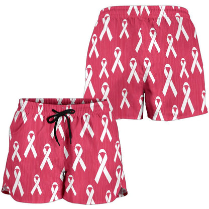 Breast Cancer Awareness Symbol Women Shorts-JTAMIGO.COM