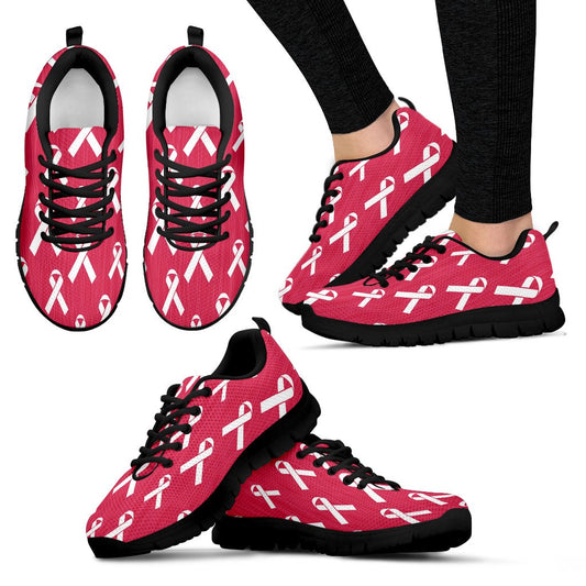 Breast Cancer Awareness Symbol Women Sneakers Shoes