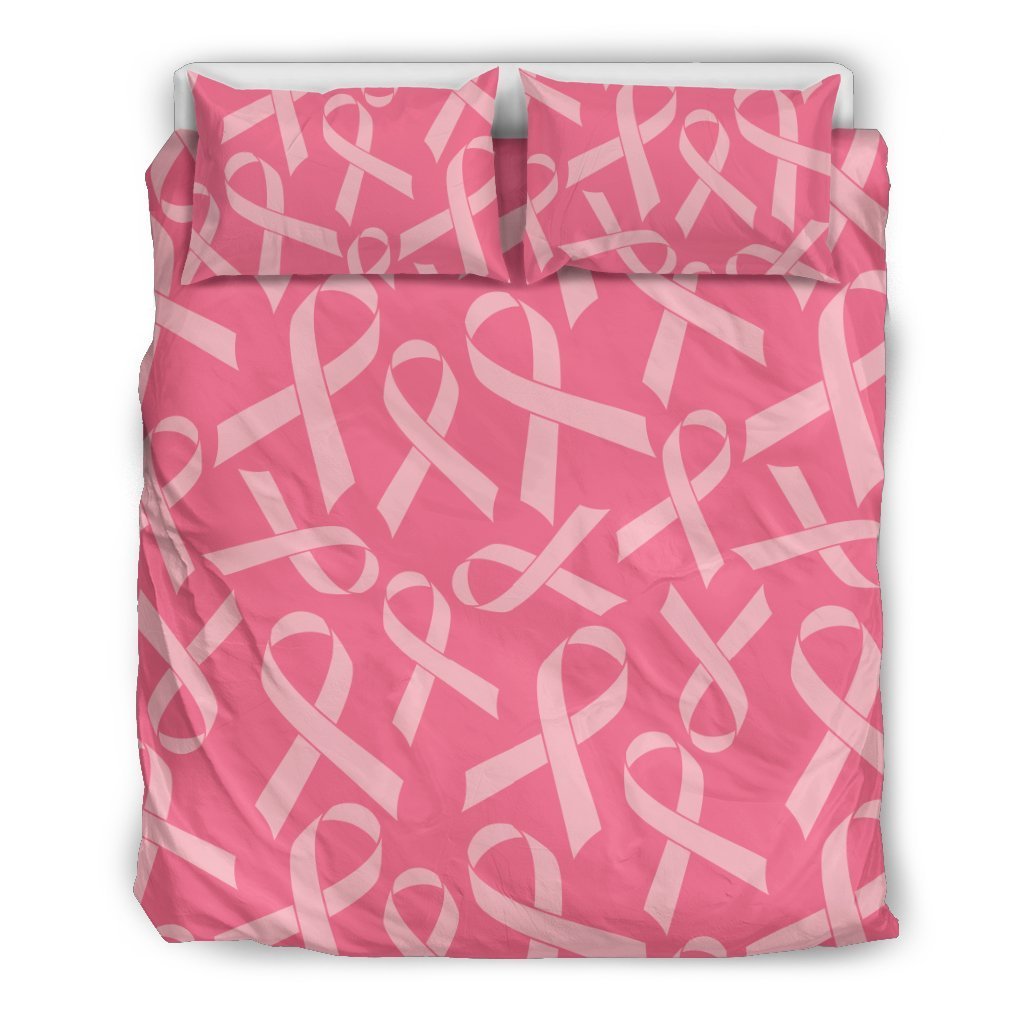 Breast Cancer Awareness Themed Duvet Cover Bedding Set