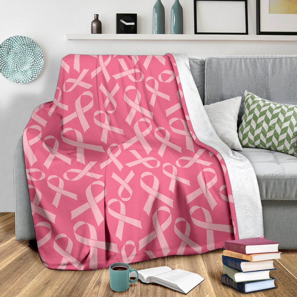 Breast Cancer Awareness Themed Fleece Blanket