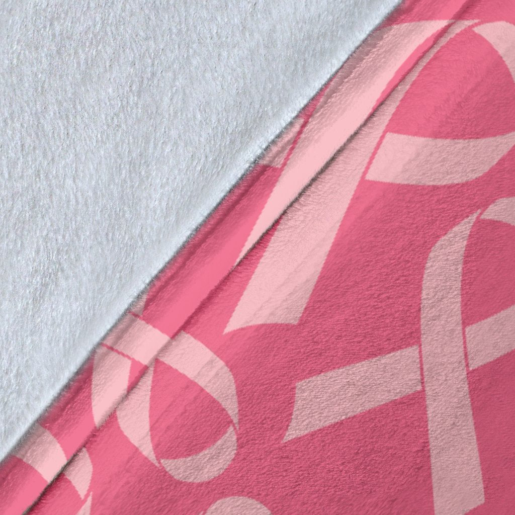 Breast Cancer Awareness Themed Fleece Blanket